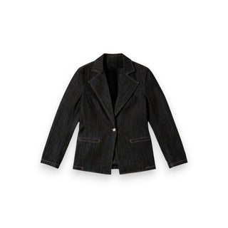 Giacca Lily in denim floccato