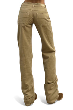 Pantaloni Bryana beige taupe - vista posteriore fit sofisticato glamour
