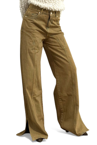 Pantaloni Betty straight - vista frontale indossata vestibilità impeccabile
