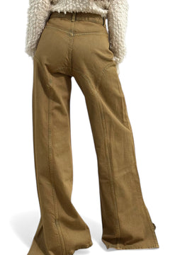 Pantaloni Betty denim sovrattinto - vista posteriore con tagli
