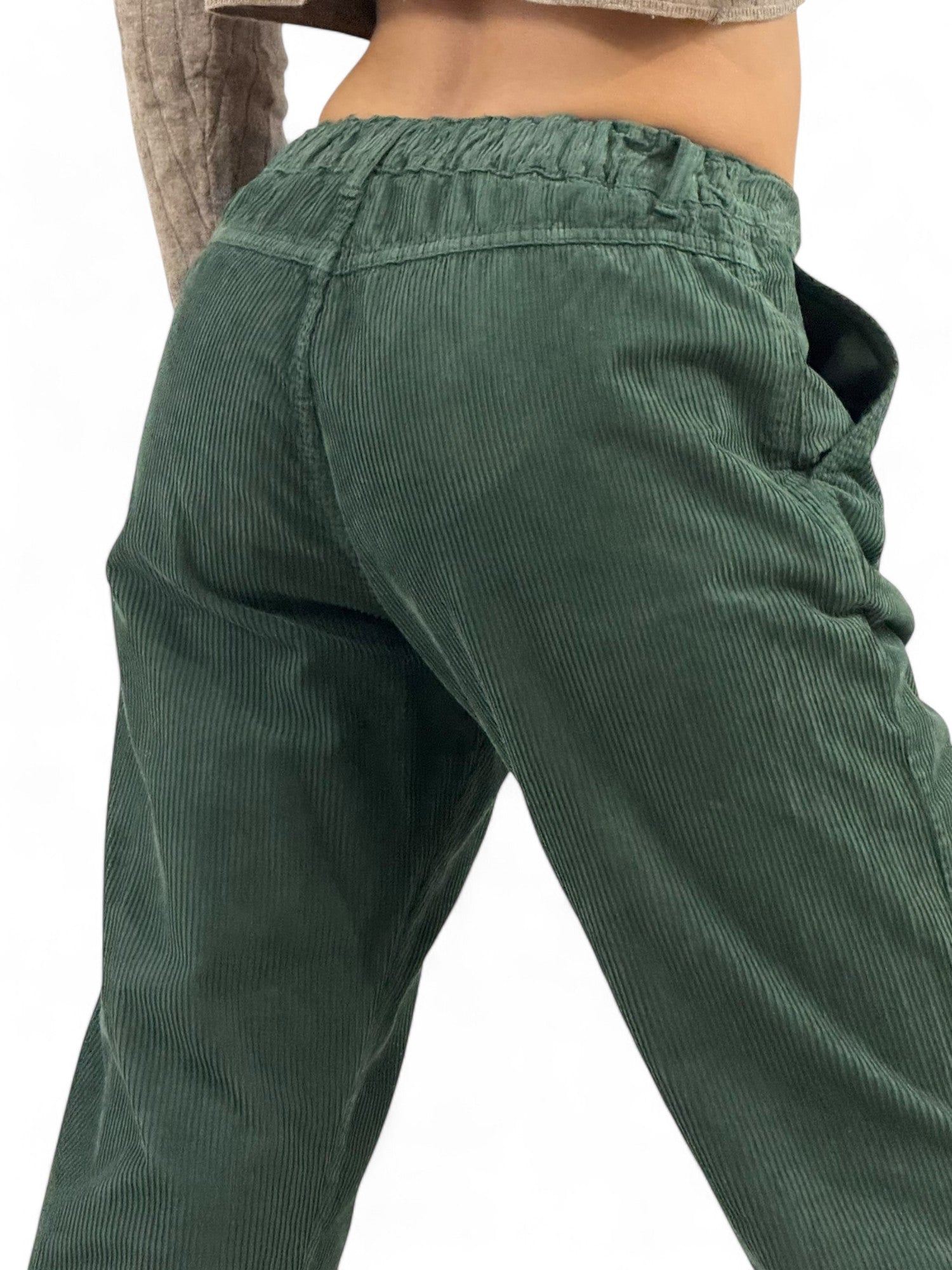 Pantaloni Di Velluto A Coste - Nero | Italia - Foto 2