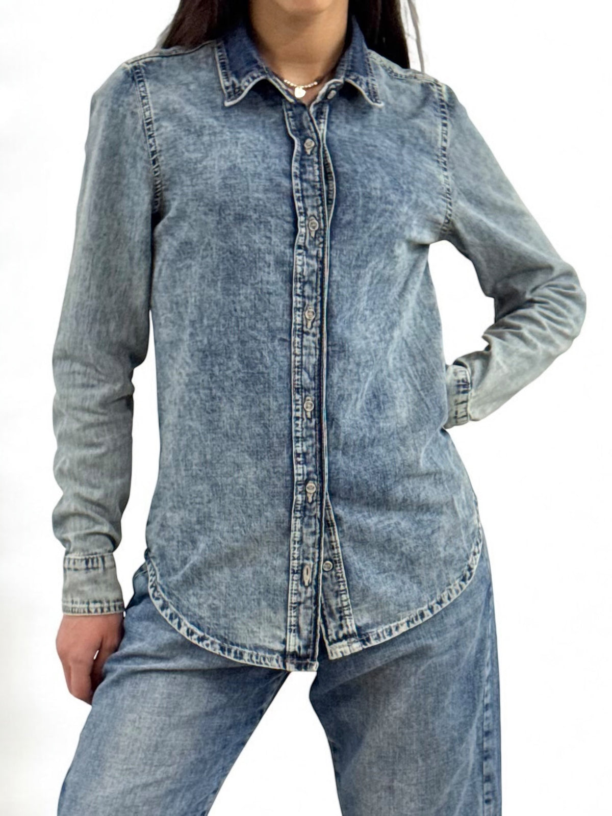 Camicia basic PARIS in denim