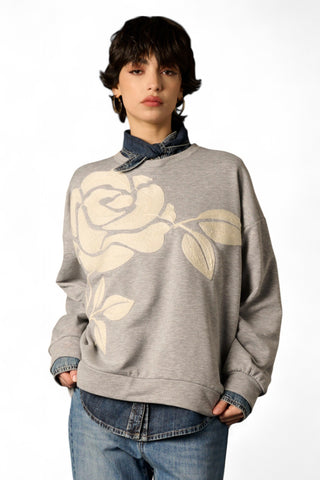 Camicia Pia in denim con collo a punta