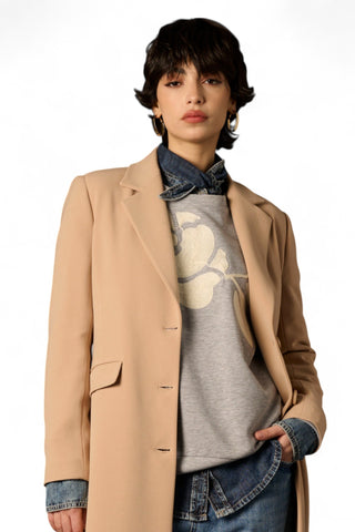 Camicia Pia in denim con collo a punta