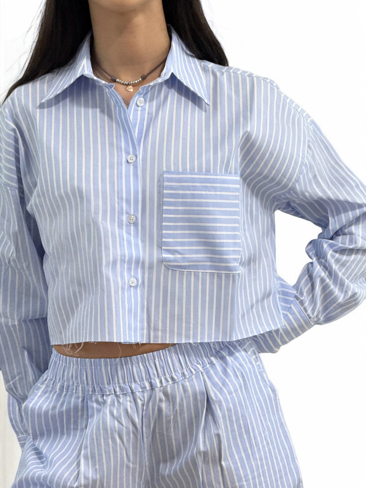 Camicia cropped PRUE