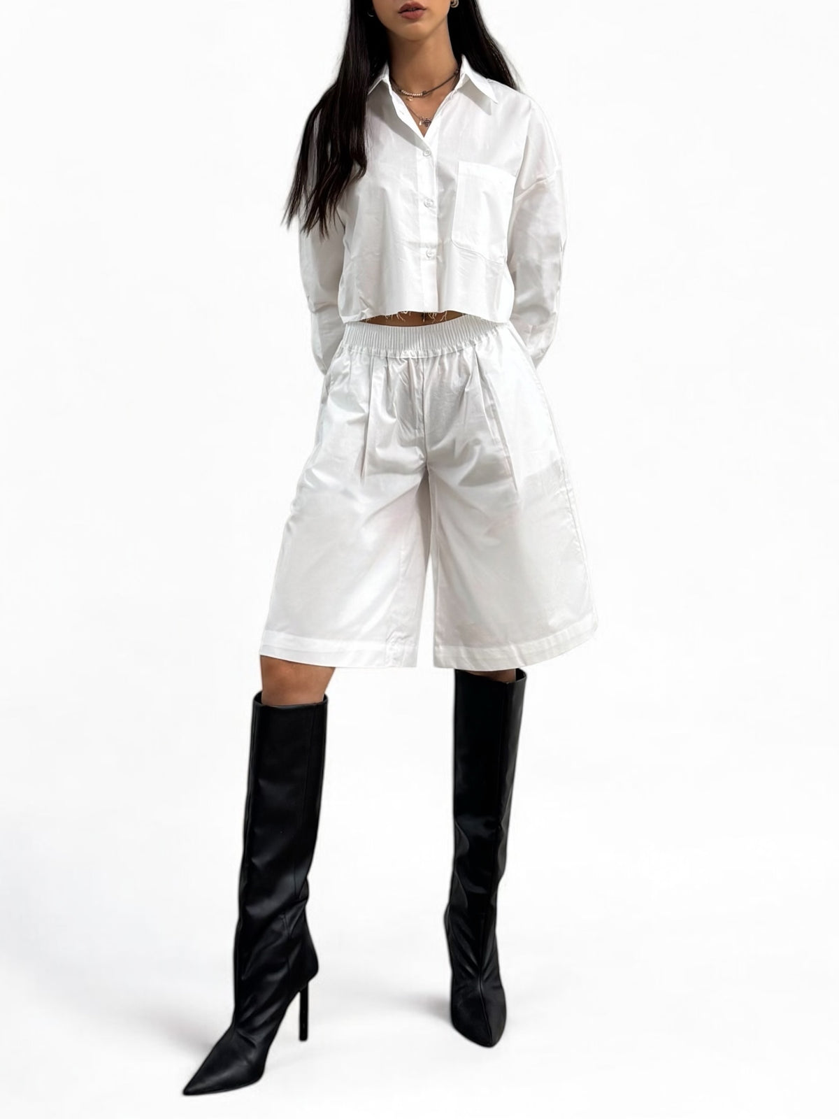 Camicia cropped PRUE
