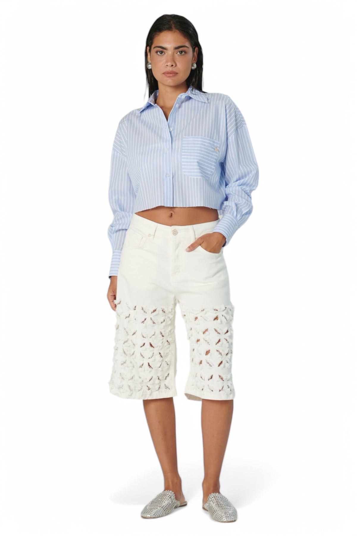 Camicia cropped PRUE