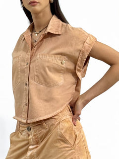 Camicia smanicata ROSY in gabardine