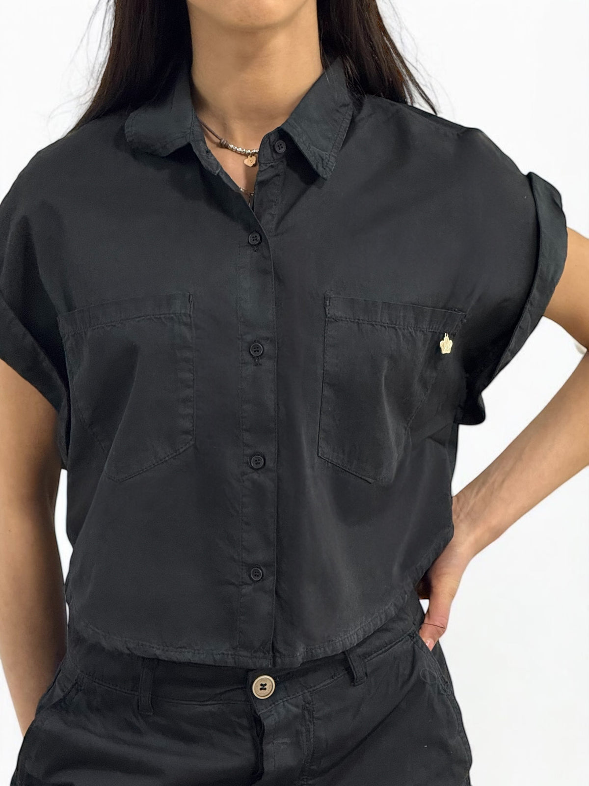 Camicia smanicata ROSY in gabardine