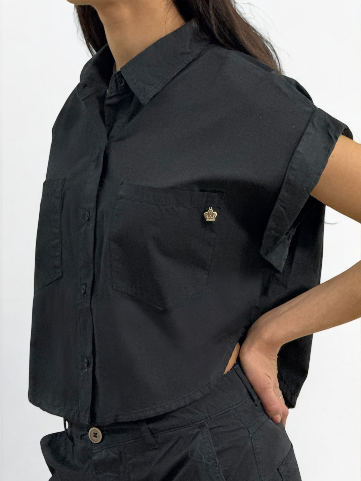 Camicia smanicata ROSY in gabardine