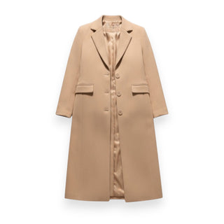 Cappotto Sam basic tessuto tecnico urban chic - vista frontale monopetto
