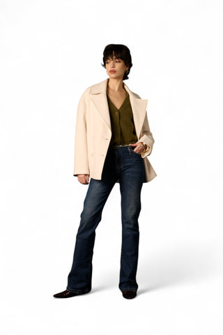 Cappottino corto Sara doppiopetto relaxed fit