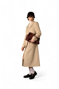 Cappotto Sidney cintura vita - vista laterale lunghezza elegante
