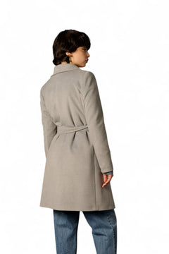 Cappotto Sonya collo sciallato - vista laterale linea slanciata
