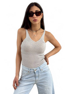Top VIOLET lurex