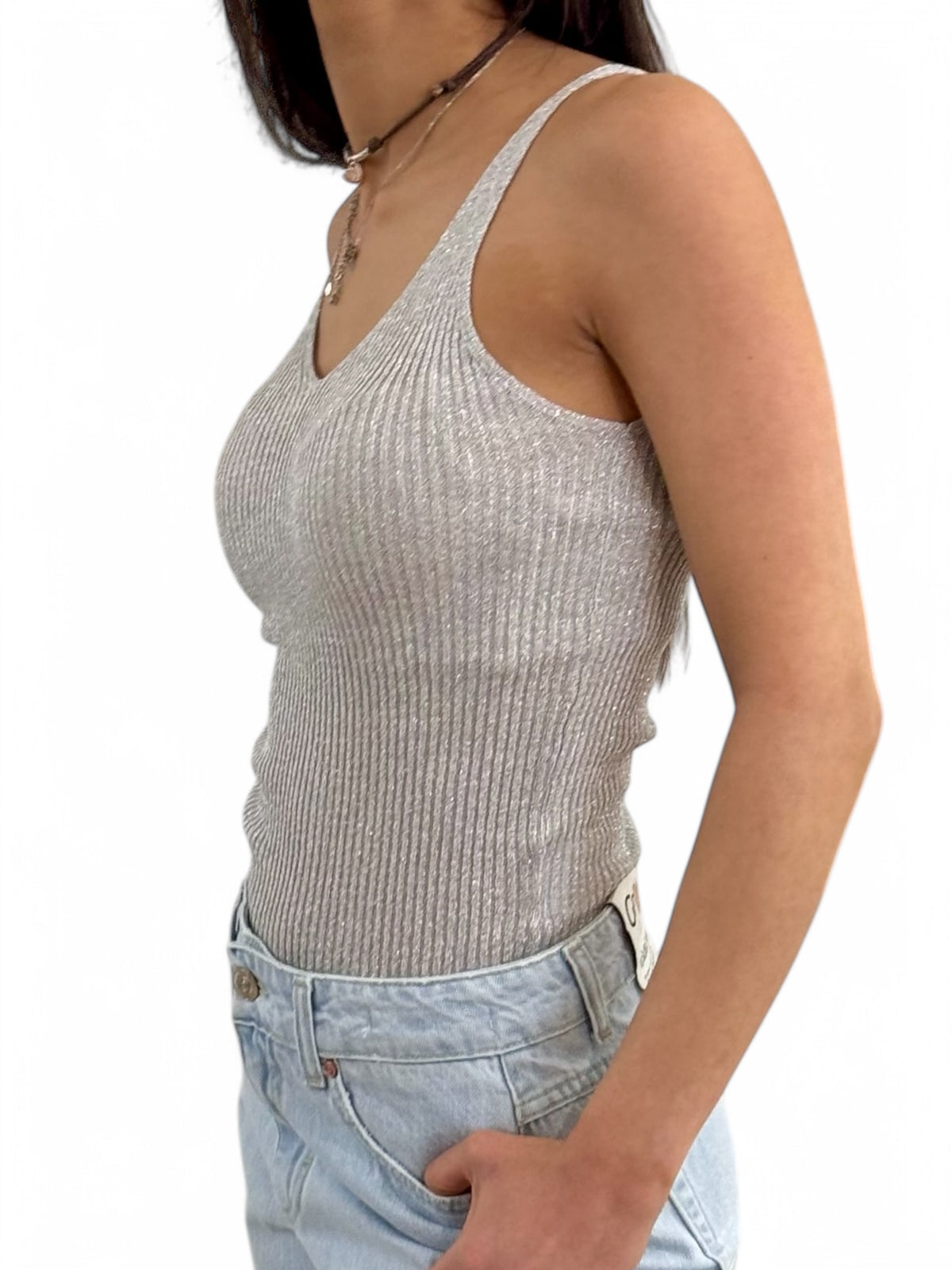 Top VIOLET lurex