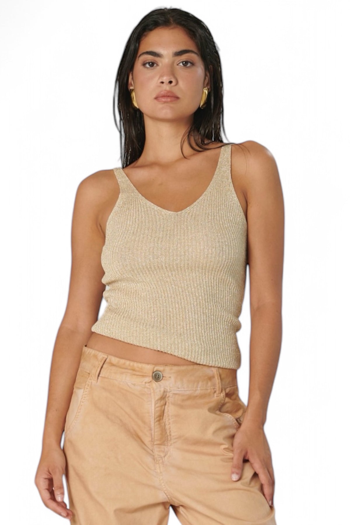 Top VIOLET lurex