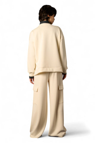 Pantaloni Wax cargo in felpa misto viscosa