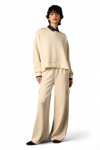 Pantaloni Wax cargo in felpa misto viscosa