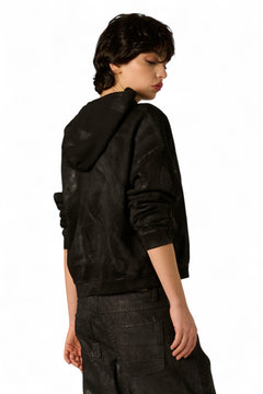 Hoodie Wylma felpa con spalmatura gommata