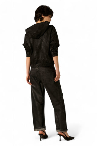 Hoodie Wylma felpa con spalmatura gommata