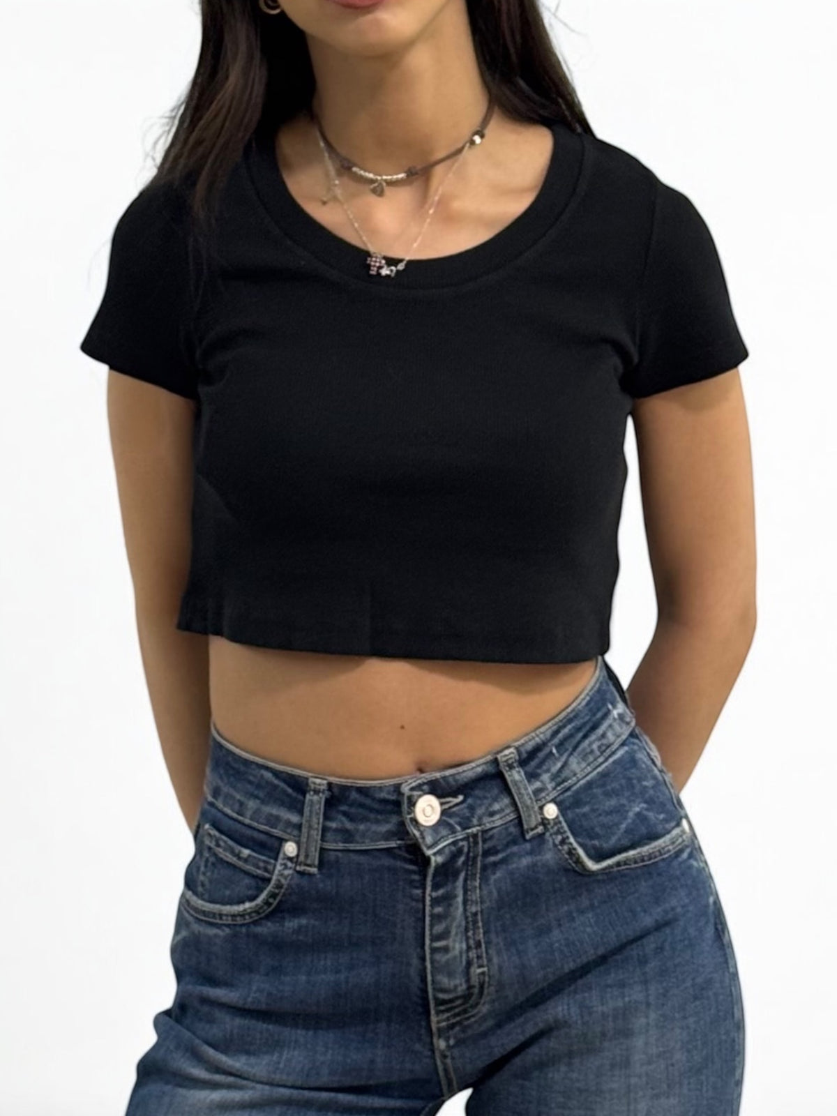 Shirt cropped YOANNA.s in costina