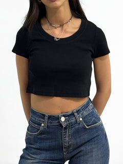 Shirt cropped YOANNA.s in costina