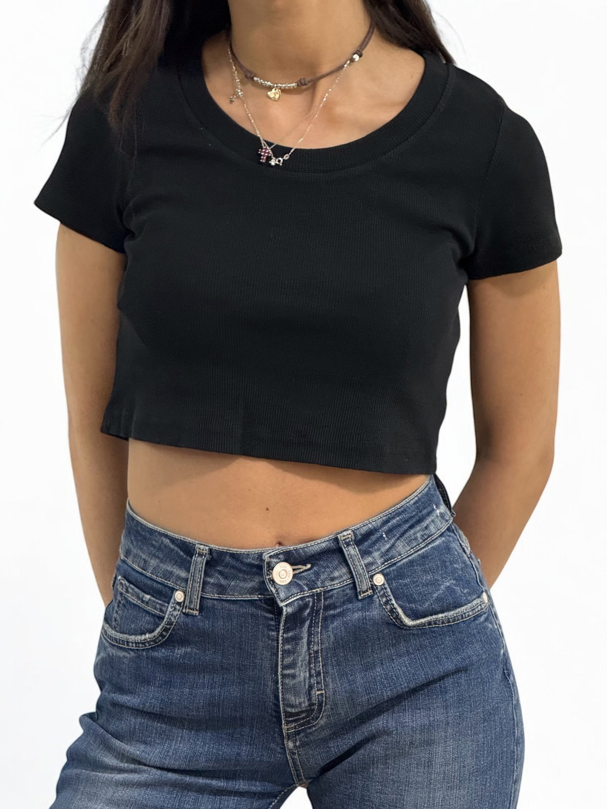 Shirt cropped YOANNA.s in costina