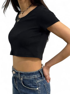 Shirt cropped YOANNA.s in costina